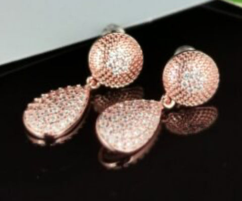 Rose gold earrings - NE3341