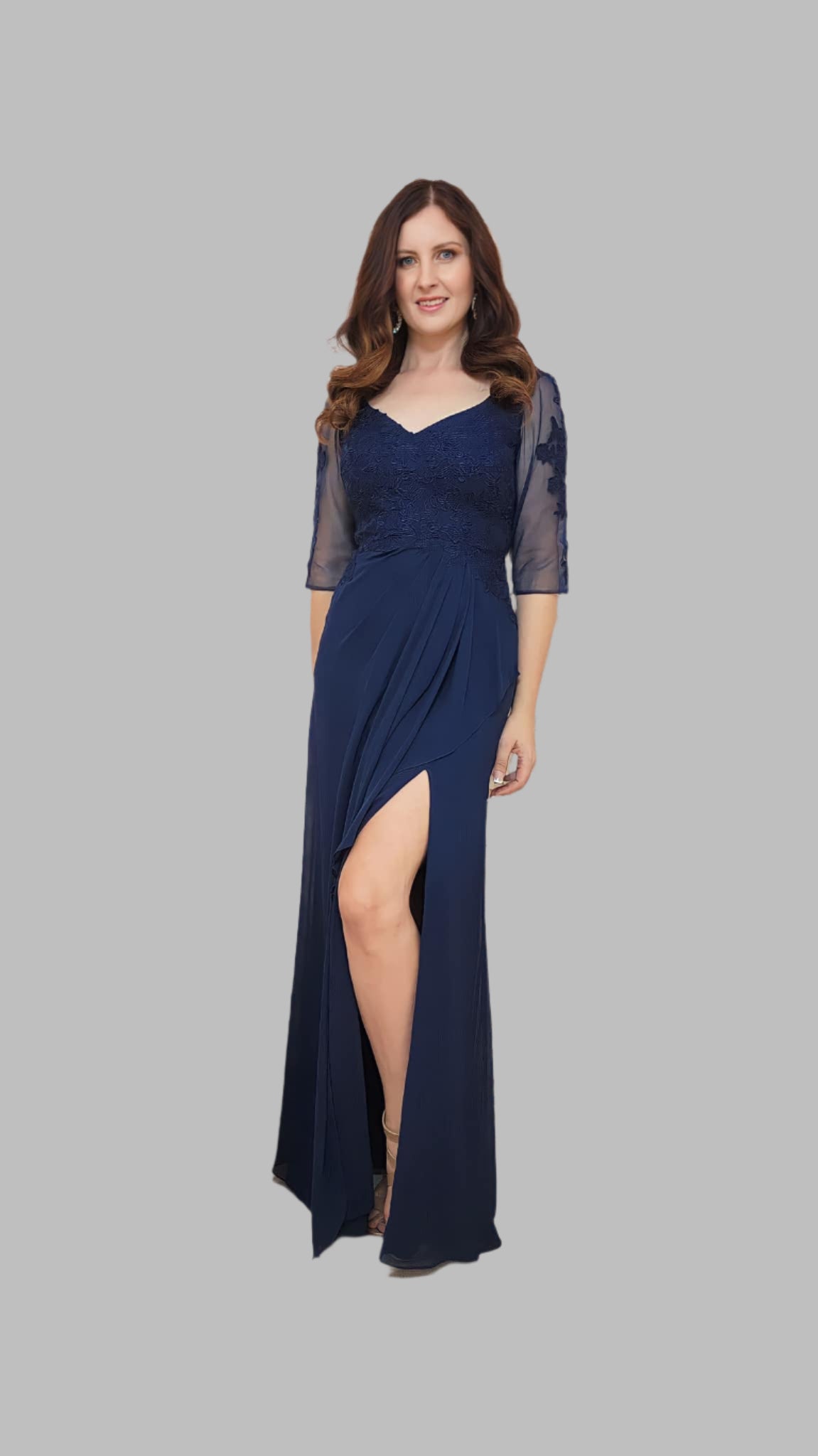 Belinda Dress - Navy