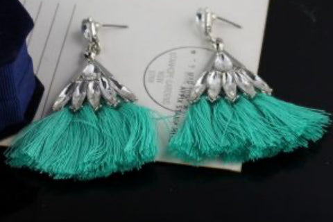 Amelia earrings (green)- NE3148