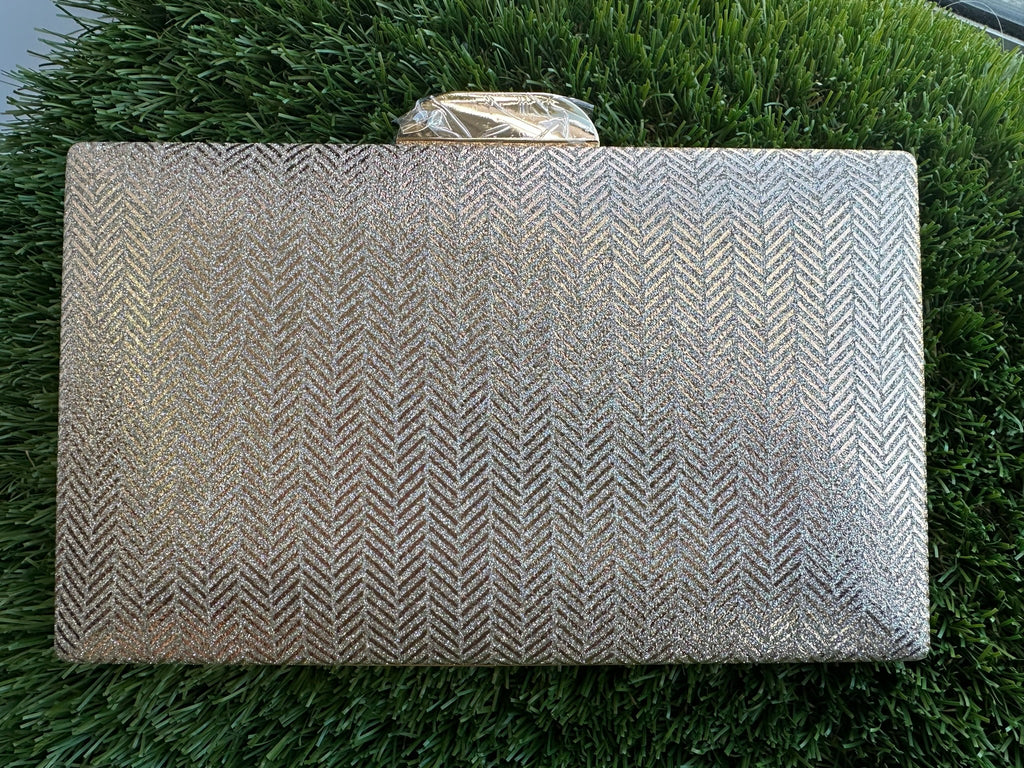 Smooche Clutch - Rosegold aztec pattern