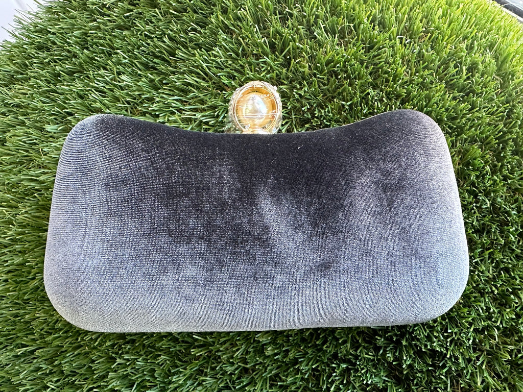 Dark grey clutch