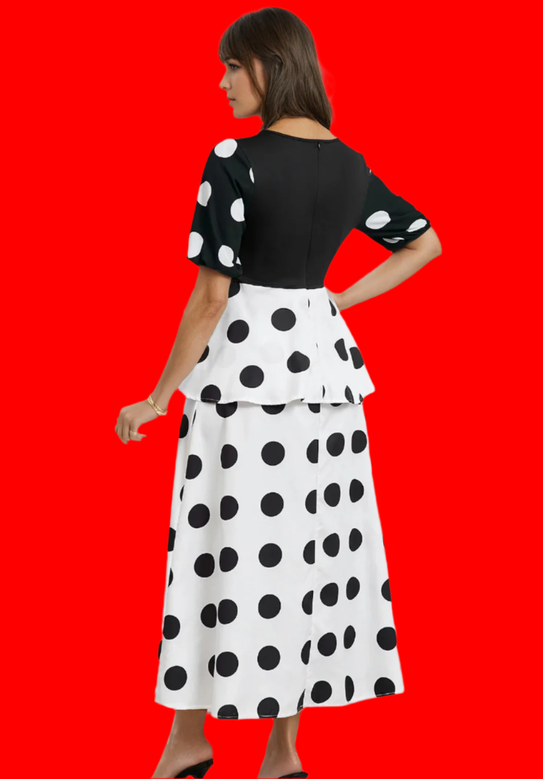 Ritz Dress - Black/White