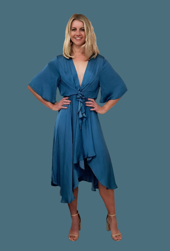 Bella Dress - Teal