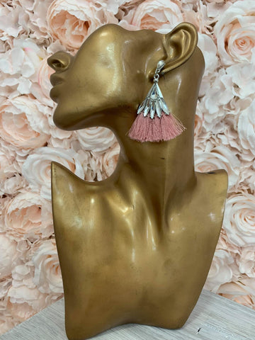 Amelia earrings (dusty pink) - NE3148