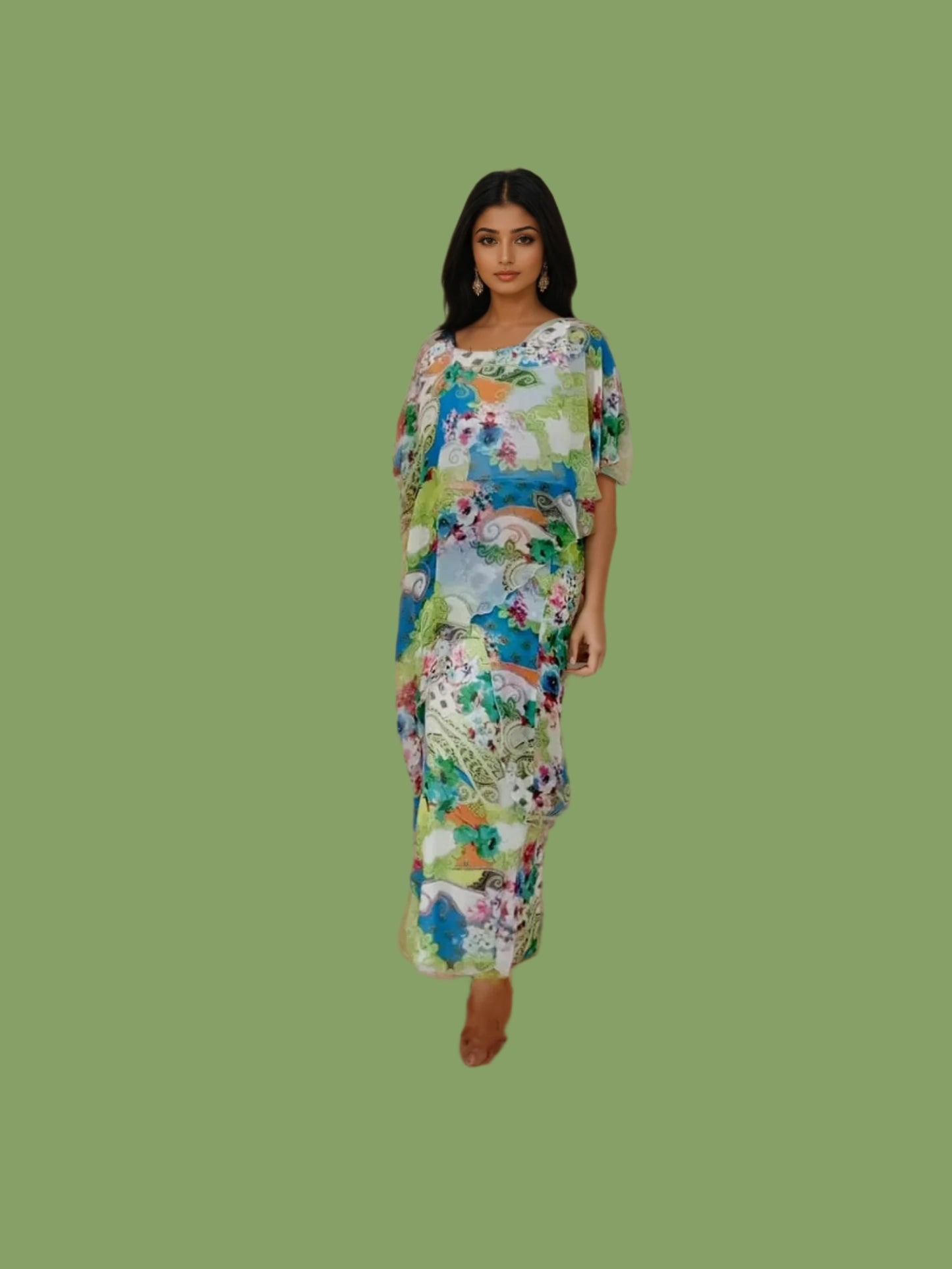 Lime Print Molly Dress