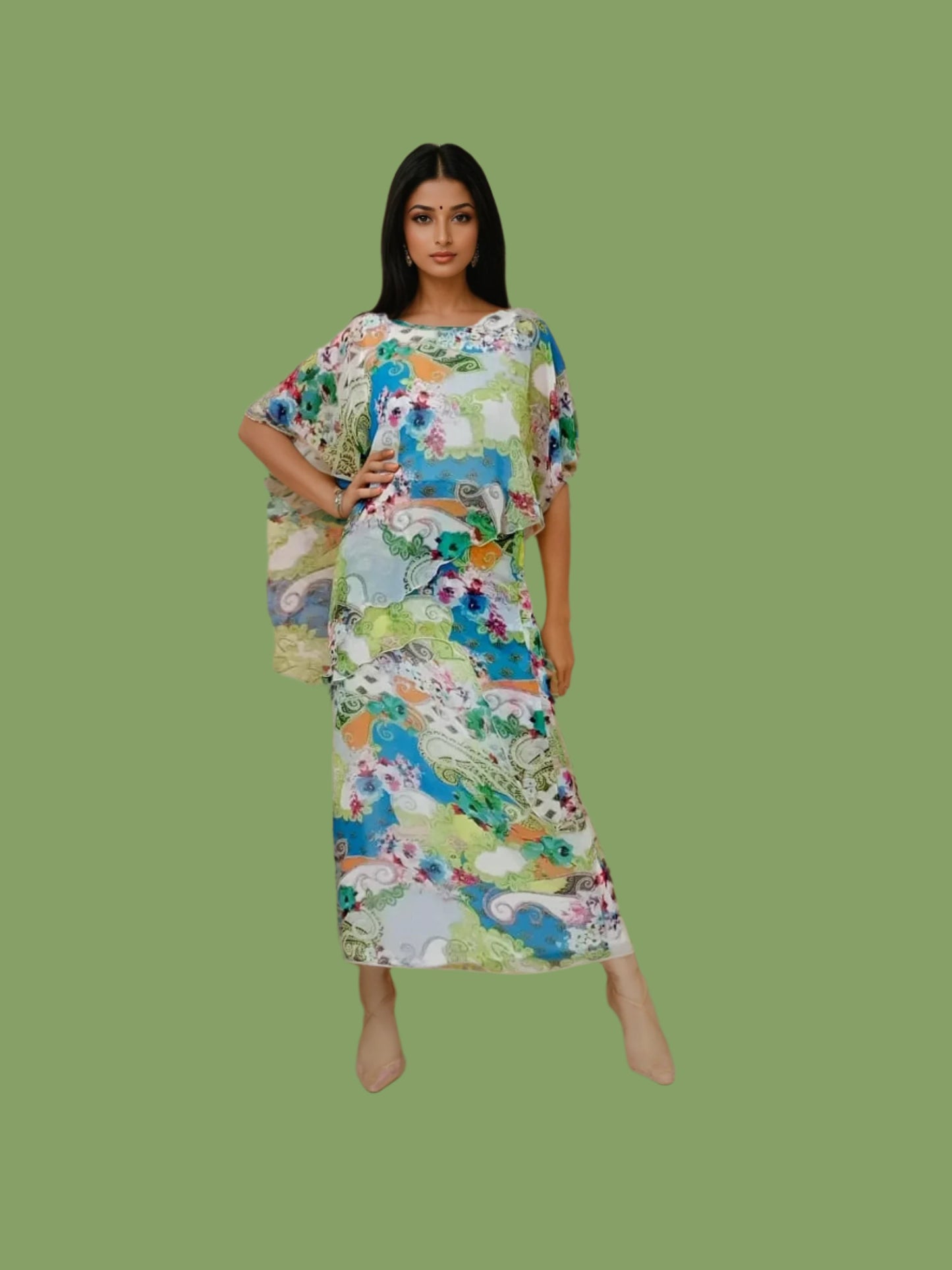 Lime Print Molly Dress