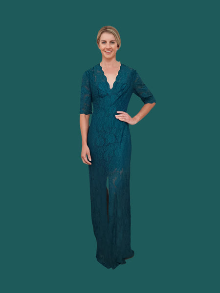 Roxanne Lace Gown - Green