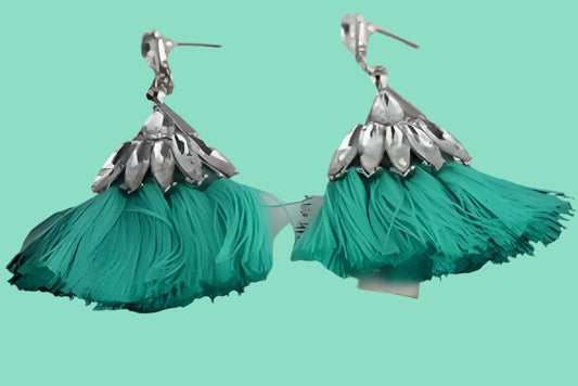 Amelia earrings (green)- NE3148
