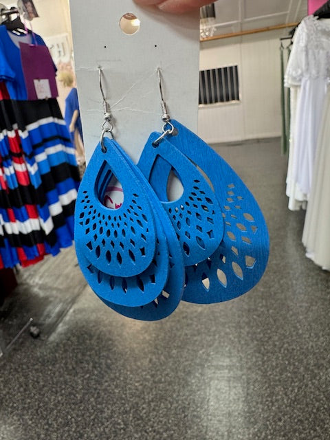 Light Weight Timber earrings - Style 6