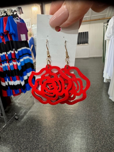 Light Weight Timber earrings - Style 6