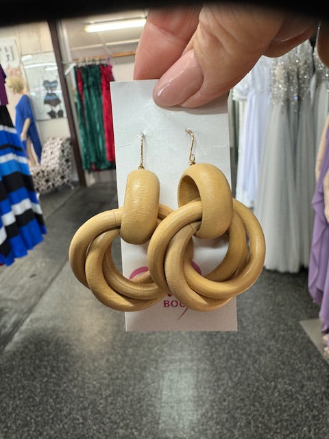 Light Weight Timber earrings - Style 6