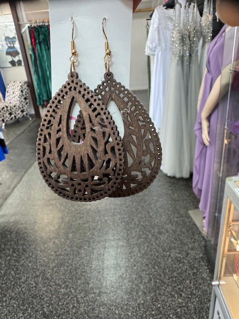 Light Weight Timber earrings - Style 6