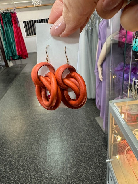 Light Weight Timber earrings - Style 6