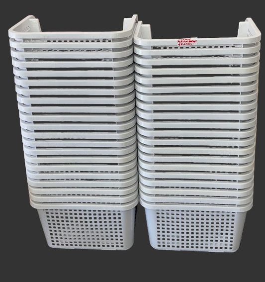 White storage tubs