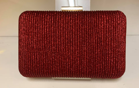 Smooche clutch ribbed Red