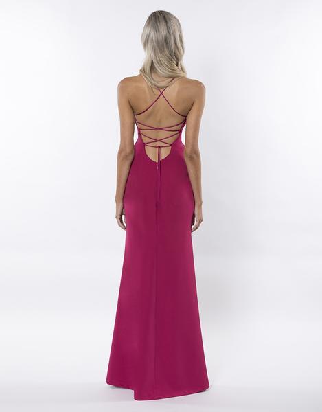 Lolita High Neck Gown (magenta)