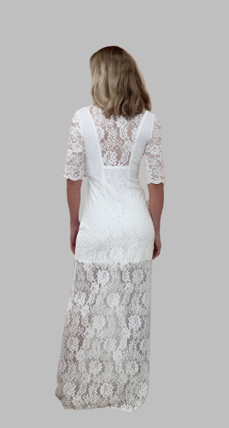 Roxanne Lace Gown- White