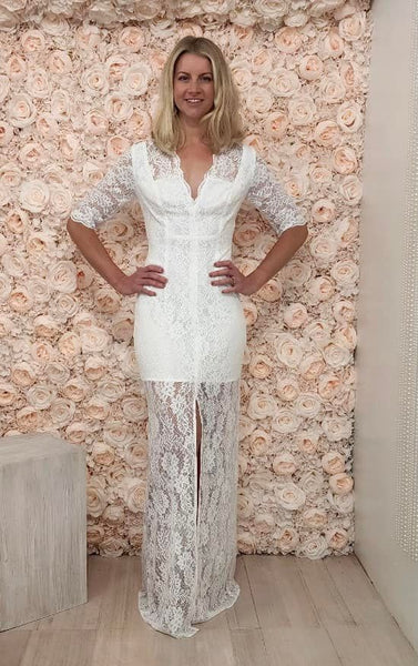 Roxanne Lace Gown- White