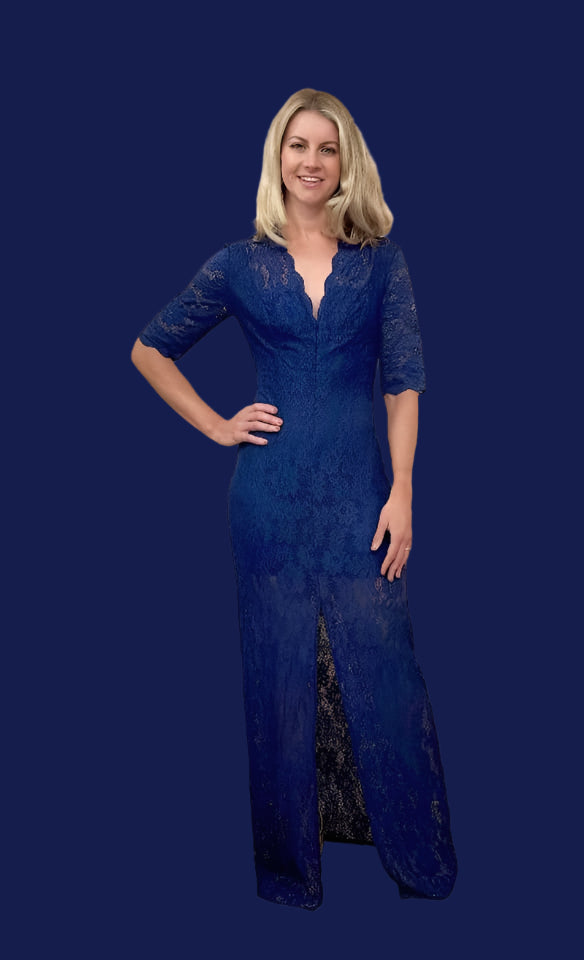 Roxanne Lace Gown -Blue