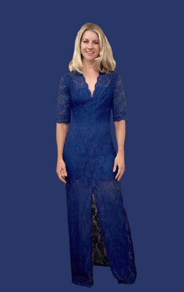 Roxanne Lace Gown -Blue