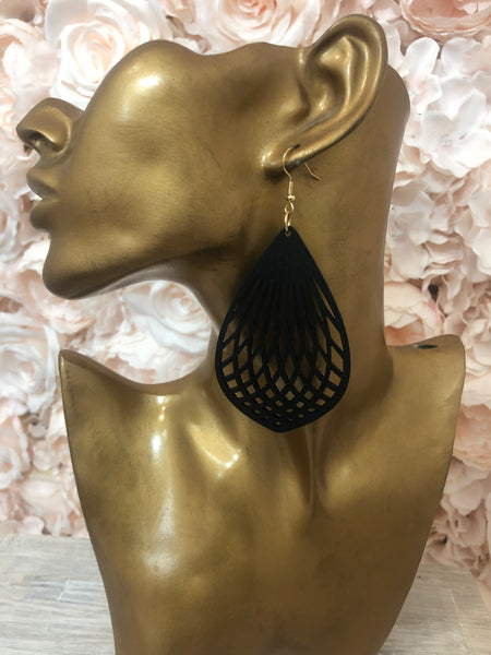 Light Weight Timber earrings - Style 4