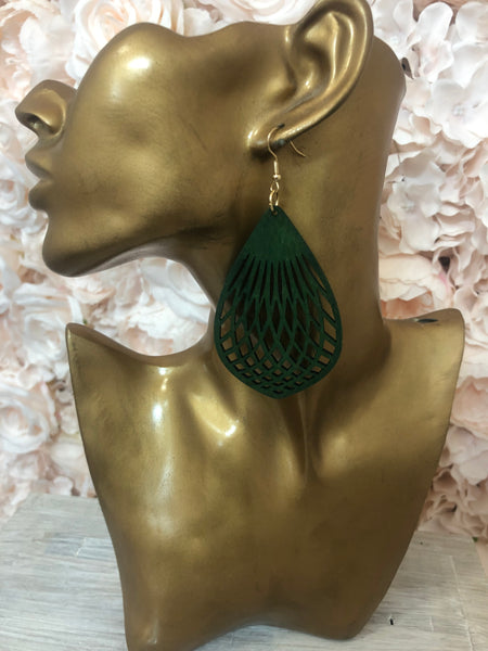 Light Weight Timber earrings - Style 4