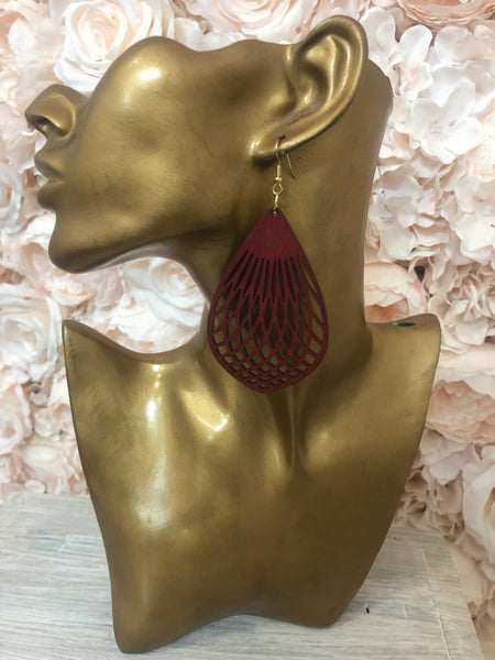 Light Weight Timber earrings - Style 4