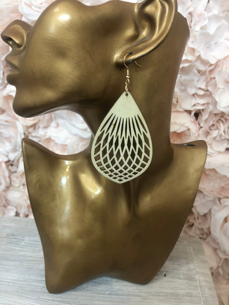 Light Weight Timber earrings - Style 4