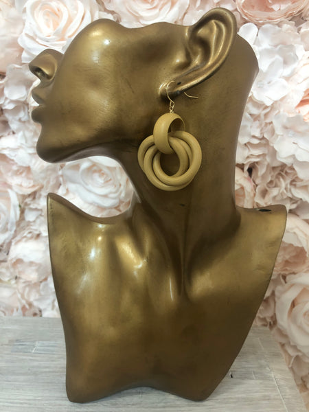 Light Weight Timber earrings - Style 9