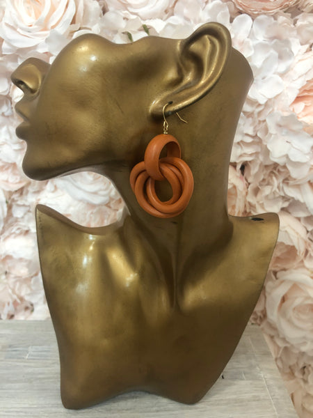 Light Weight Timber earrings - Style 9