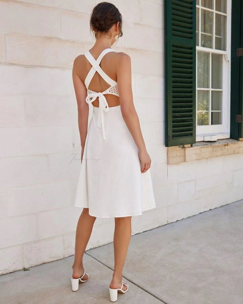 Amira Dress - White