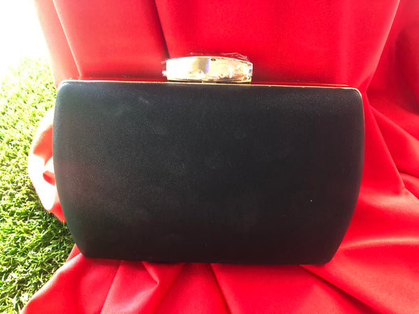 Smooche clutch gunmetal sparkle large