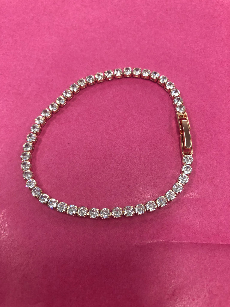 BL0615 - Rosegold single strand bracelet