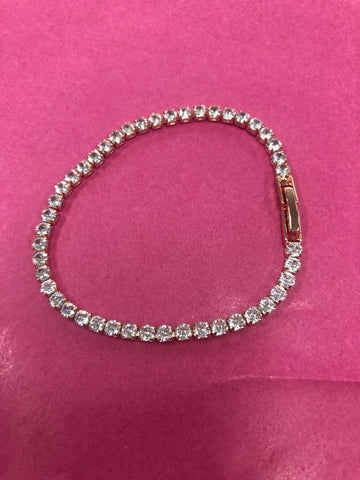 BL0615 - Rosegold single strand bracelet