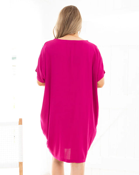 Pocket Dress Magenta